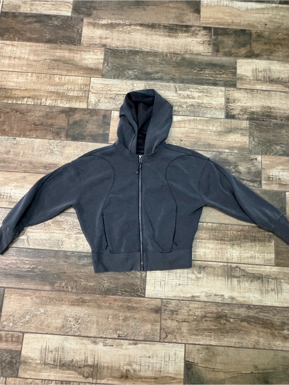 lululemon athletica Women's Charcoal Full-Zip Hooded Sweatshirt